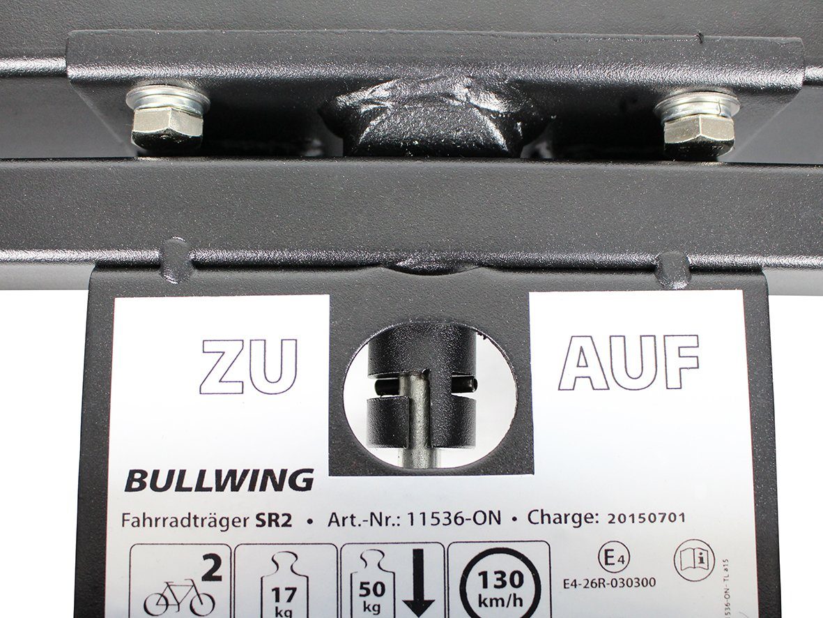 Bullwing Kupplungsfahrradträger SR2 Fahrradträger für 2 Fahrräder