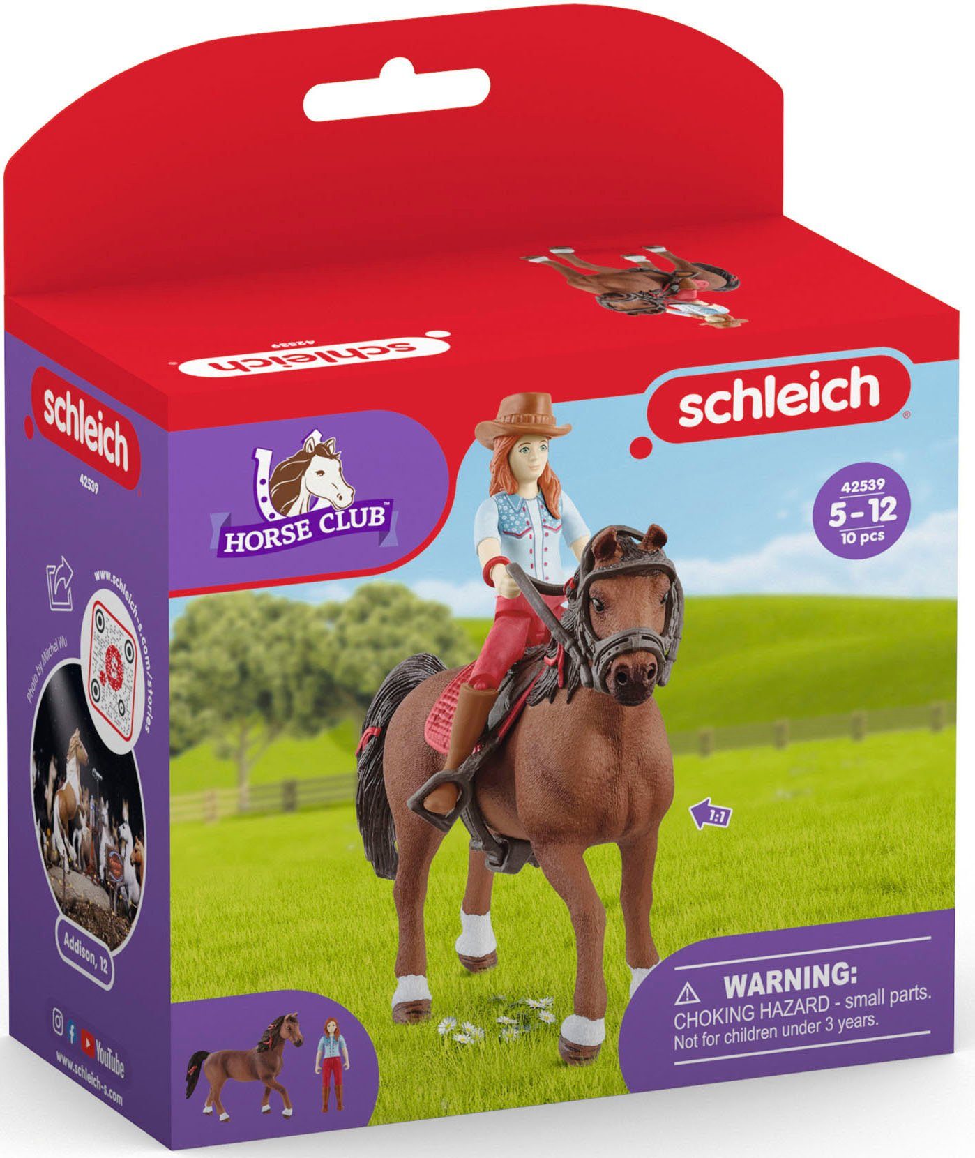 Schleich® CLUB, und Spielfigur HORSE Hannah (42539) Cayenne