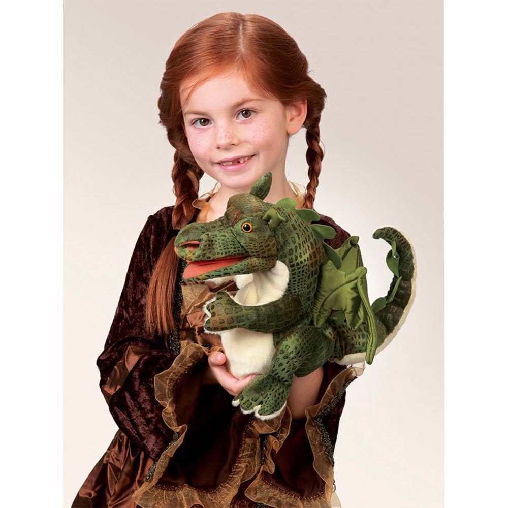 Folkmanis Handpuppen Handpuppe Folkmanis Handpuppe Baby Drachen 2886 (Packung)