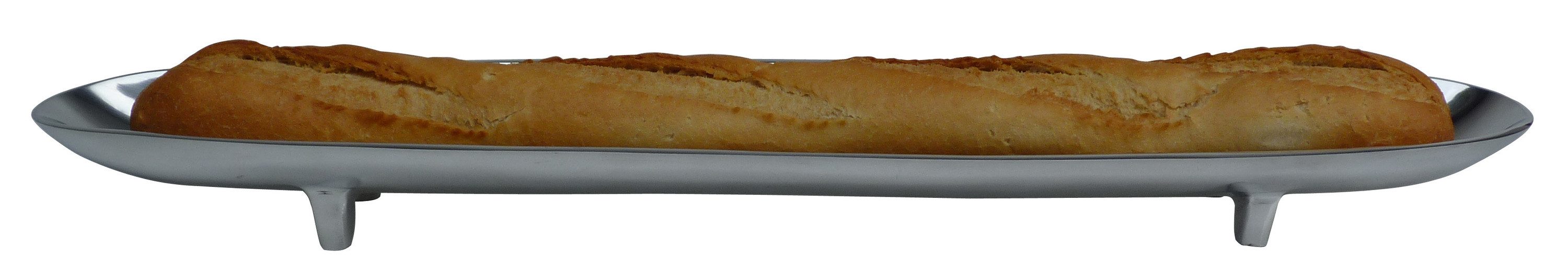 ARTRA Dekoschale Aluminium Baguette-Schale Tischdekoration silber Tischschale (1 St)