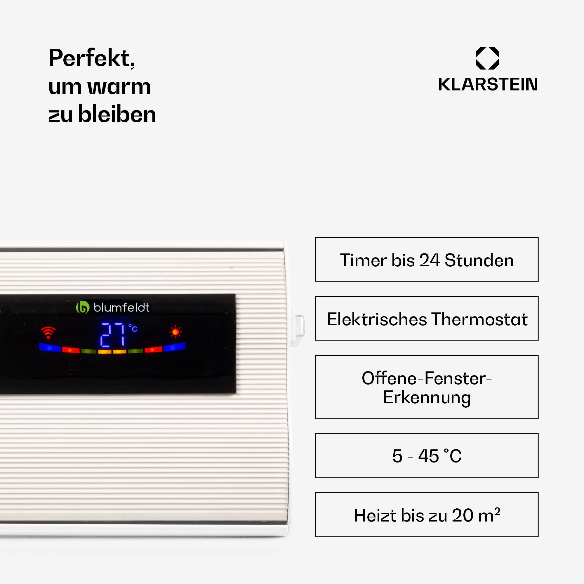 blumfeldt Heizstrahler Cosmic Beam Smart 24, Infrarot Heizstrahler Terrasse Wand Terrassenheizstrahler IR Strahler – Bild 5 von 5