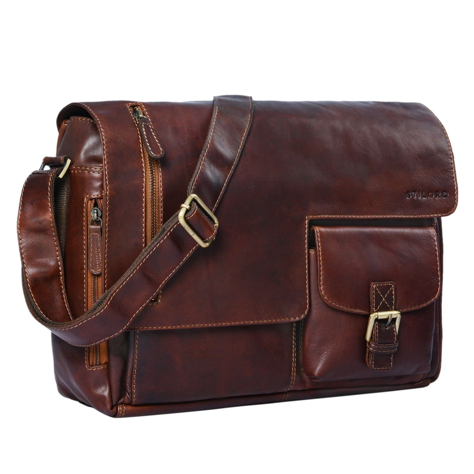 Schultertasche "Mika" Ledertasche Vintage