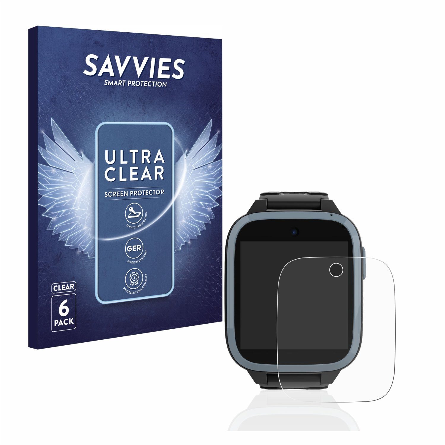 Savvies Displayschutzfolie Schutzfolie für Xplora XGO3 (1. Gen), 6 Stück, Displayschutz Schutz Folie Klar Transparent