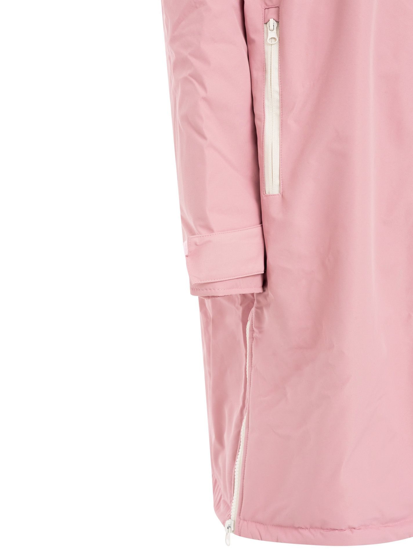 Zwillingsherz Kurzmantel "Oversize Windjacke ZH" seitliche Taschen, Kapuze, Reißverschluss, Teddy Futter, Oversized