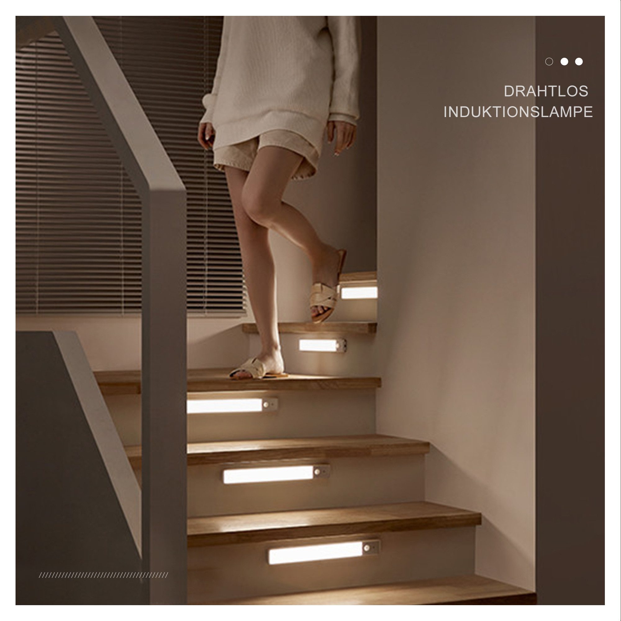 Fyrove LED Lichtleiste Nachtlicht, Wiederaufladbar Treppenlicht,Unterbauleiste Sensor Leuchte, Schrankleuchten mit Bewegungsmelder, LED fest integriert, USB Wiederaufladbar Schranklicht und Treppenlicht, Bewegungsmelder, LED Nachttischlampe, NaturweiB, WarmweiB, KaltweiB, für Treppen, Küche, Wohnzimmer,usw.