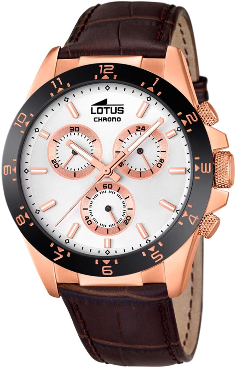 Chronograph Lotus Herren Uhr Sport L18158/1 Leder