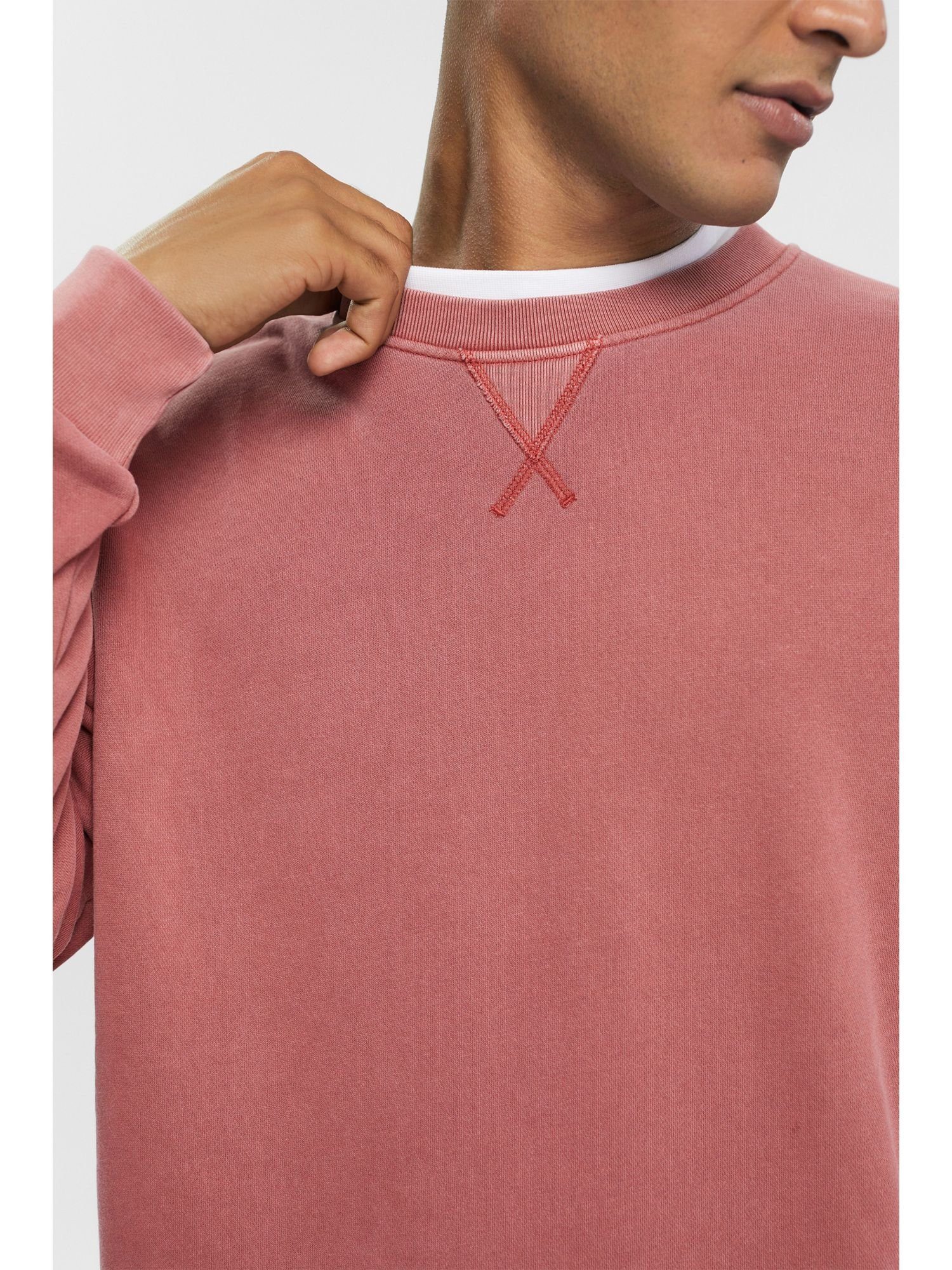 Regular (1-tlg) Esprit Unifarbenes Sweatshirt im Sweatshirt TERRACOTTA Fit