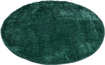 Hochflor-Teppich Anastasia, Home affaire, rund, Höhe: 43 mm, Shaggy-Teppich, Uni-Farben, besonders weich durch Mikrofaser