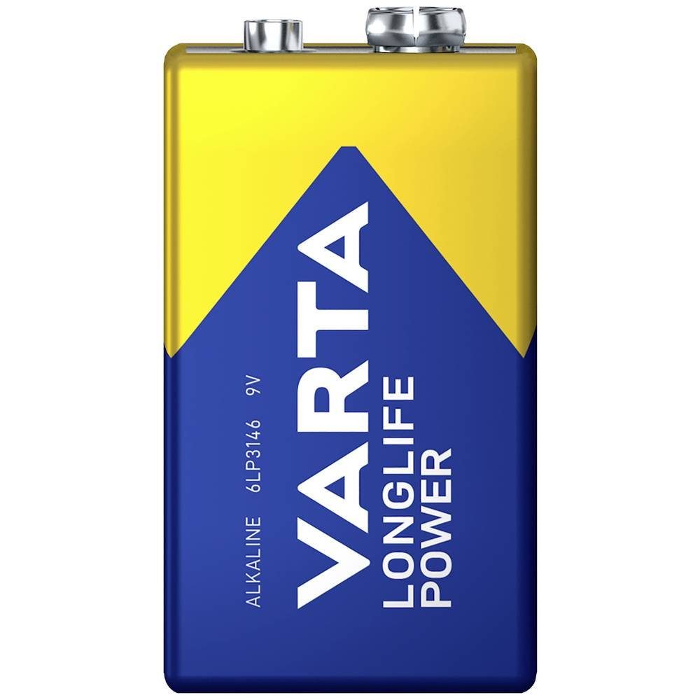 LONGLIFE Power 9V-Block-Batterie Blister 2er Set Batterie