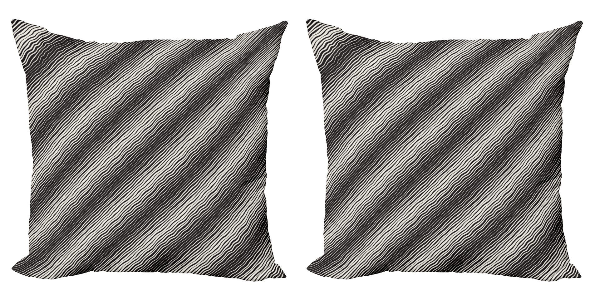Kissenbezüge Modern Accent Streifen Digitaldruck, Diagonal Stück), Curvilinear Doppelseitiger Abakuhaus (2