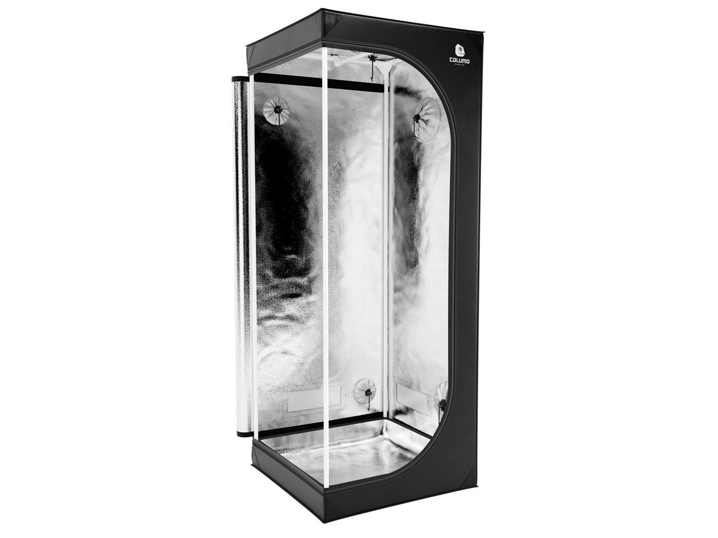 Thumbnail - Caluma Gewächshaus Growbox Komplett Set - 60x60 cm Growzelt, 75W LED, für 1 Pflanze, BxTxH: 60 x 60 x 160 cm, Komplettse...