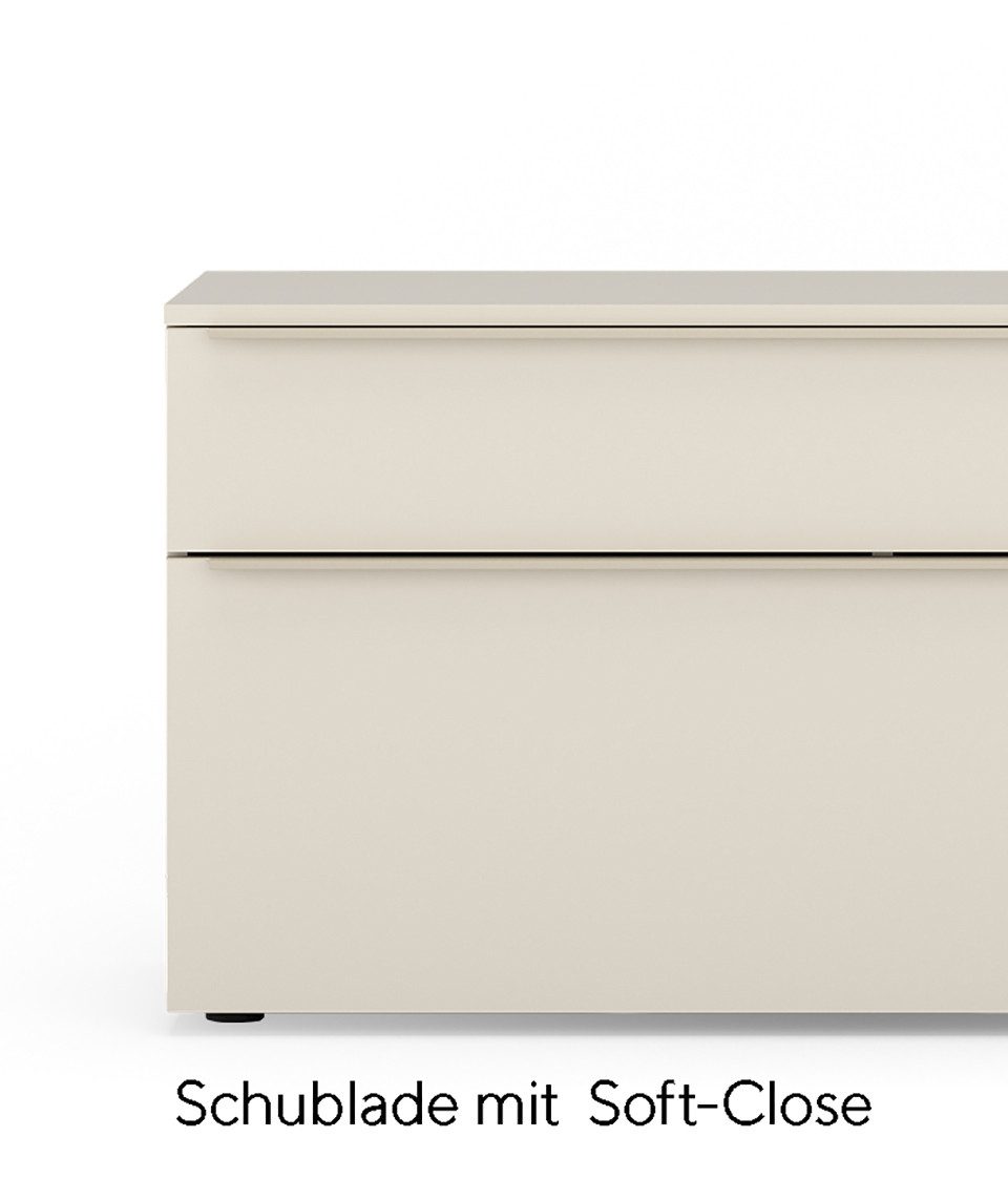 TOM TAILOR HOME Sideboard COLOR PUZZLE Low cabinet 03 - 1S 1K, farbige Griffe u. Füße, Breite 1100 mm – Stauraum mit besonderen Farbkick