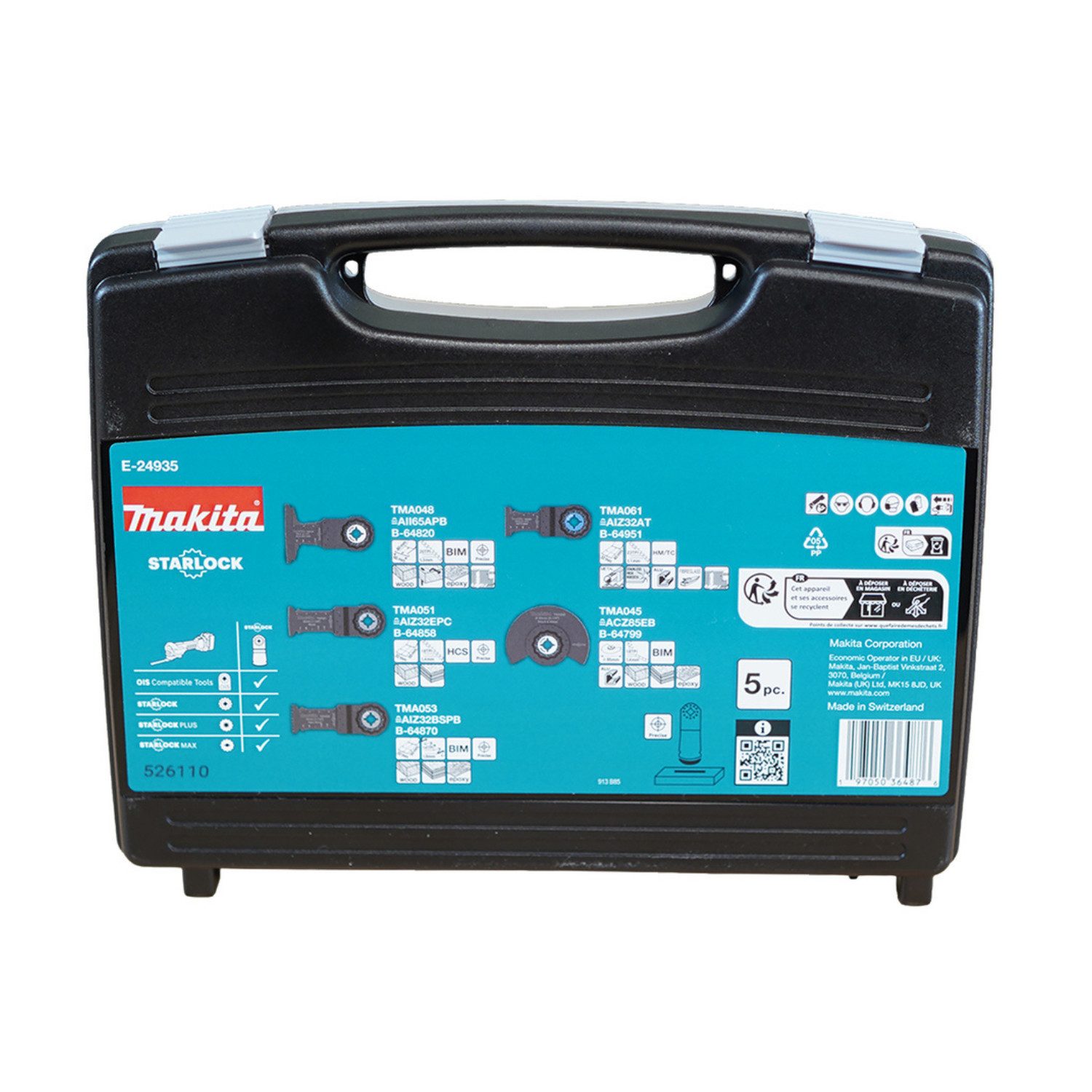 Makita Akku-Multifunktionswerkzeug Makita Multifunktionswerkzeug-Set 5-tlg. Starlock E-24935, 5-St.