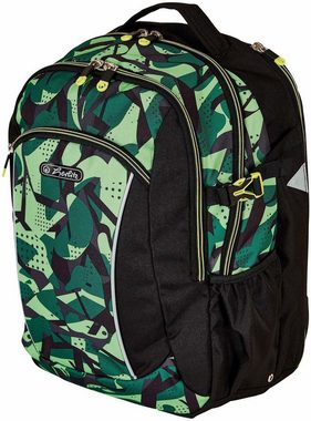 Herlitz Schulrucksack Ultimate, Camo, enthält recyceltes Material (Global Recycled Standard)