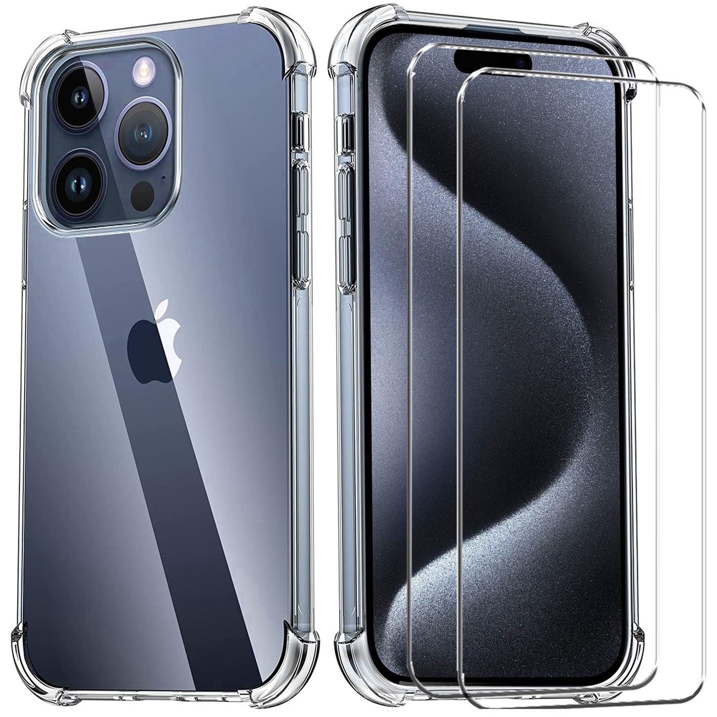Handyhülle Transparent als 2in1 Schutz Cover Set für das Apple iPhone 16 Pro Max