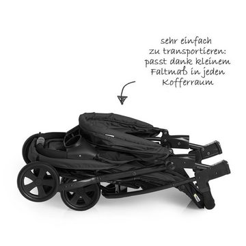 Hauck Kinder-Buggy Citi Neo II - Caviar Stone, Dreirad Sportwagen einhändig faltbar nur 7,5 kg mit Liegeposition