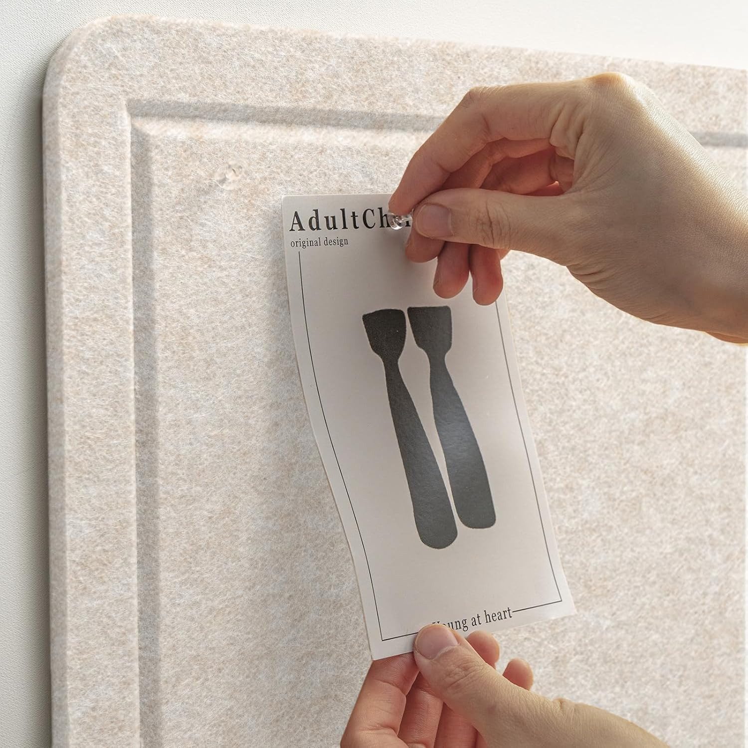 Agger Pinnwand Filz Tafel - Dekorative Pinnwand, Korktafel-Alternative für die Wand – Bild 4 von 5