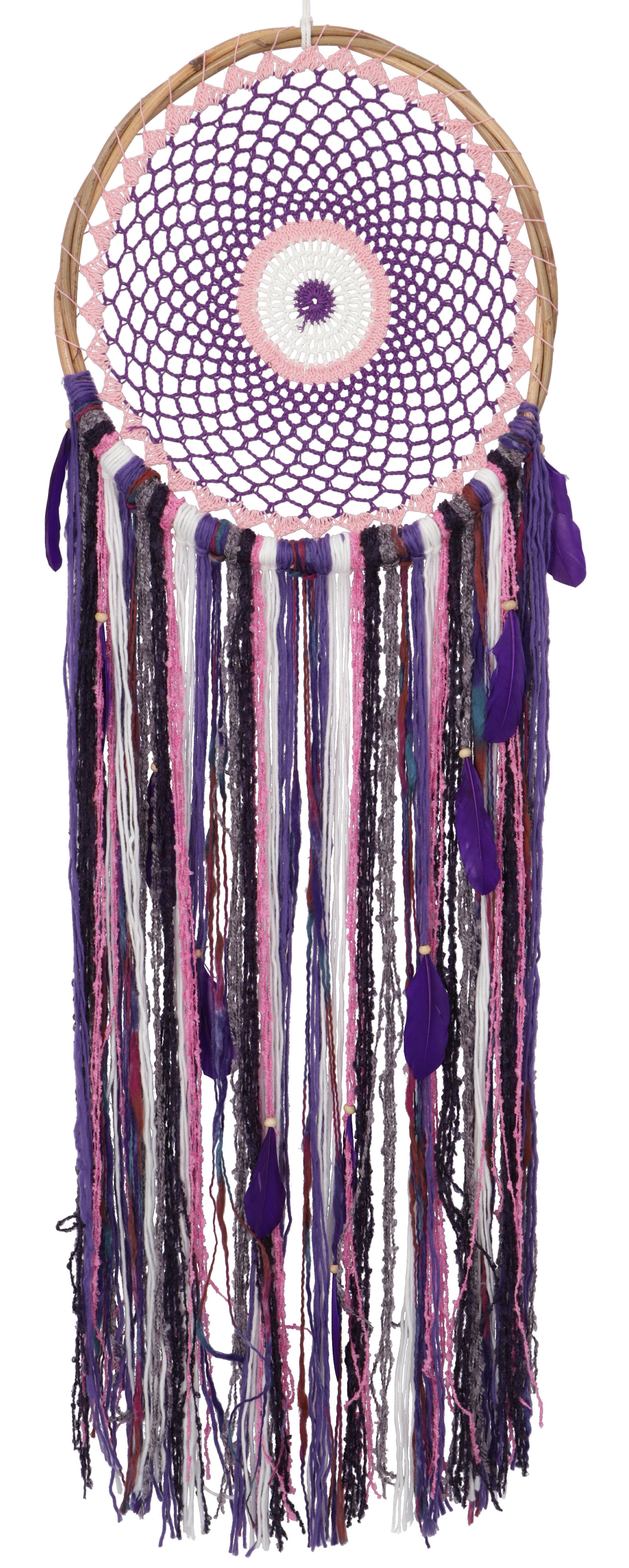 Guru-Shop Dekoobjekt Traumfänger - 38 cm violett
