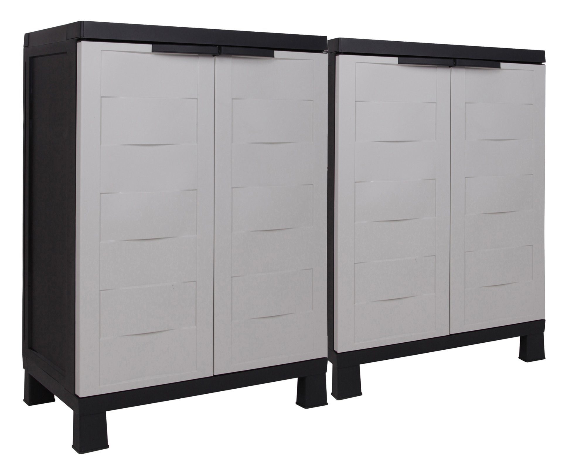 ONDIS24 Mehrzweckschrank Prestige (2-St) mit Füßen, für Feuchträume geeignet, abschließbar