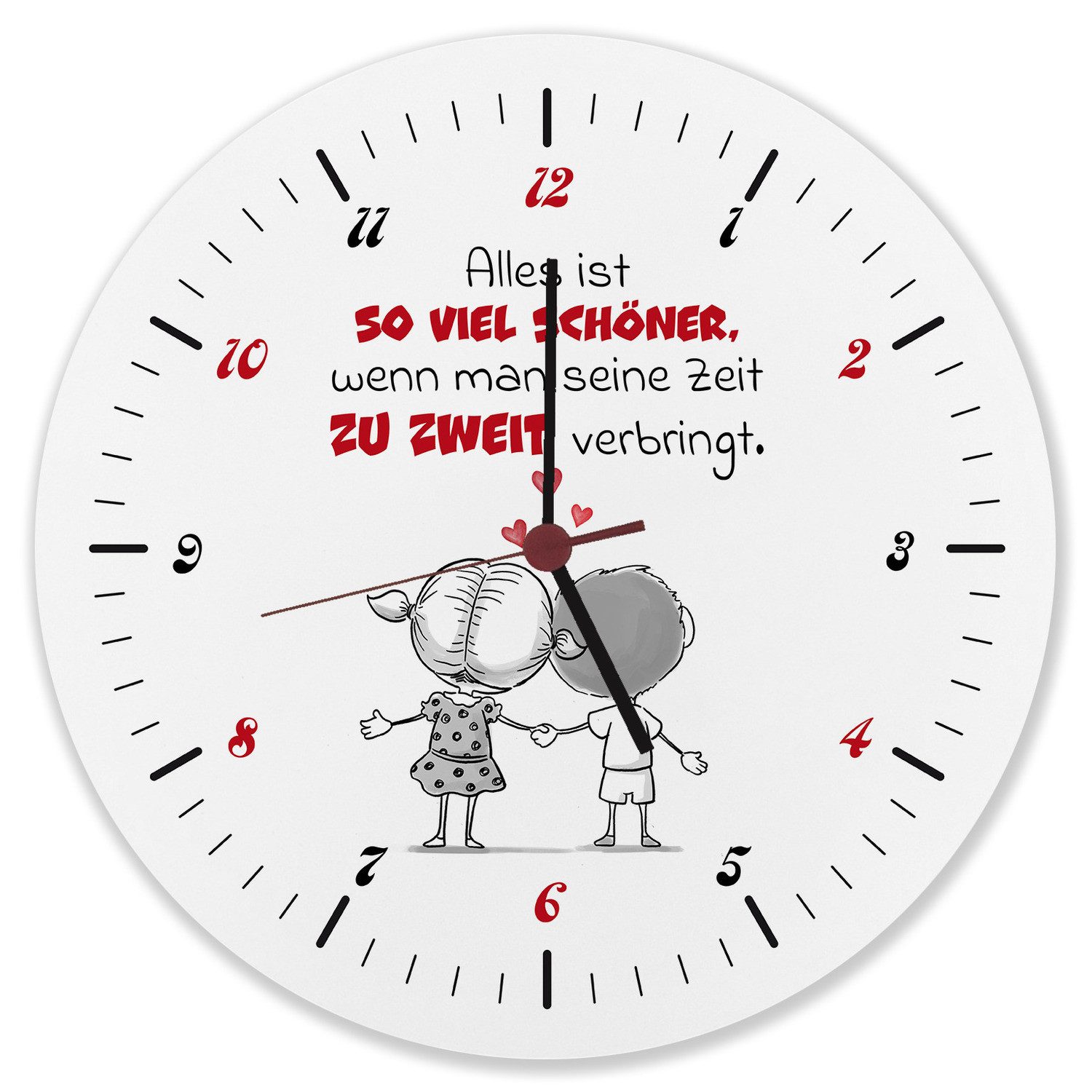 speecheese Wanduhr Alles ist schöner zu günstig online kaufen