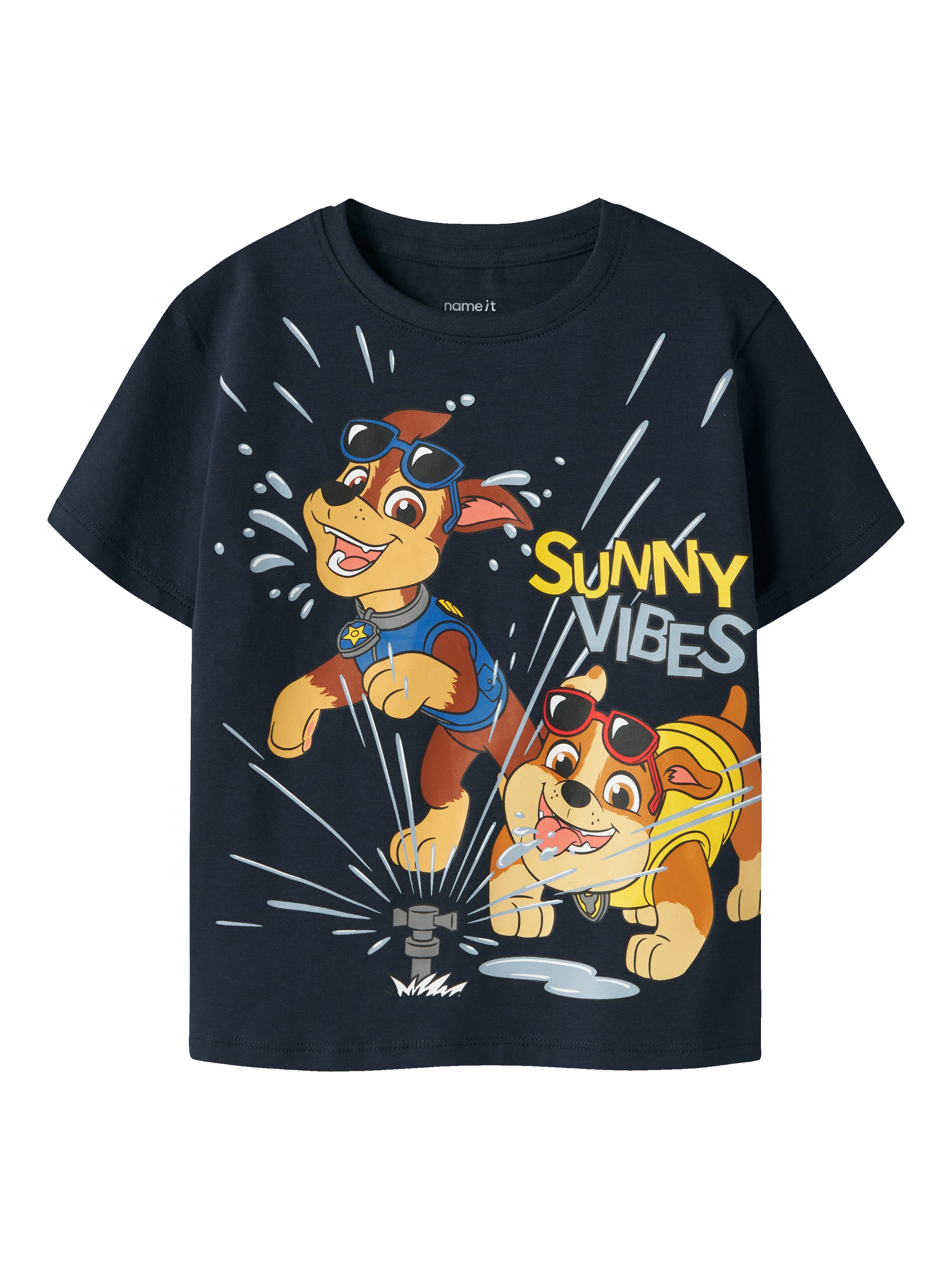 Name It T-Shirt NMMMACAS PAW SS NREG TOP CPLG Baumwollmischung, regular fit