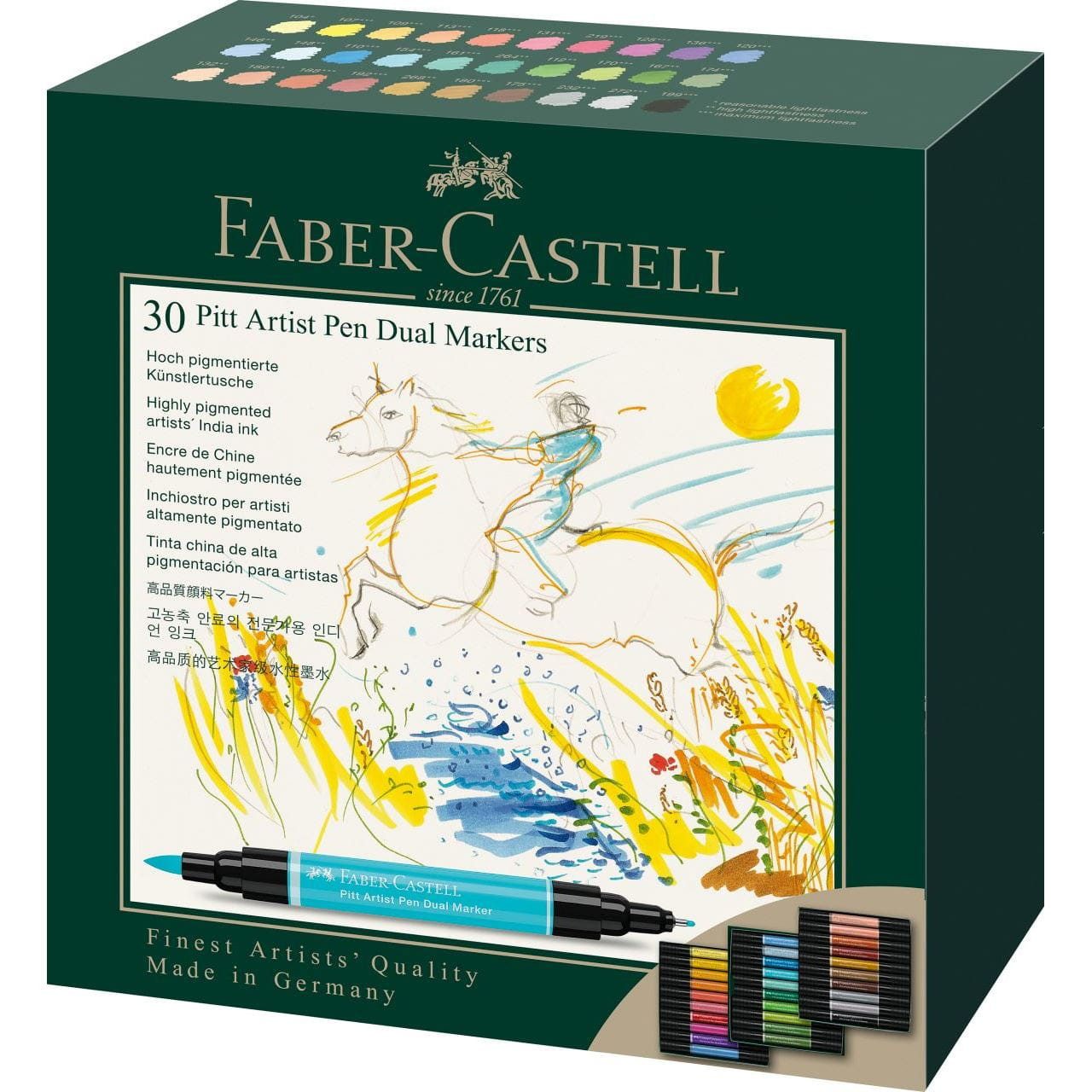 Faber-Castell Künstlerstift Faber-Castell Pitt Artist Pen Dual Marker - 30er Etui