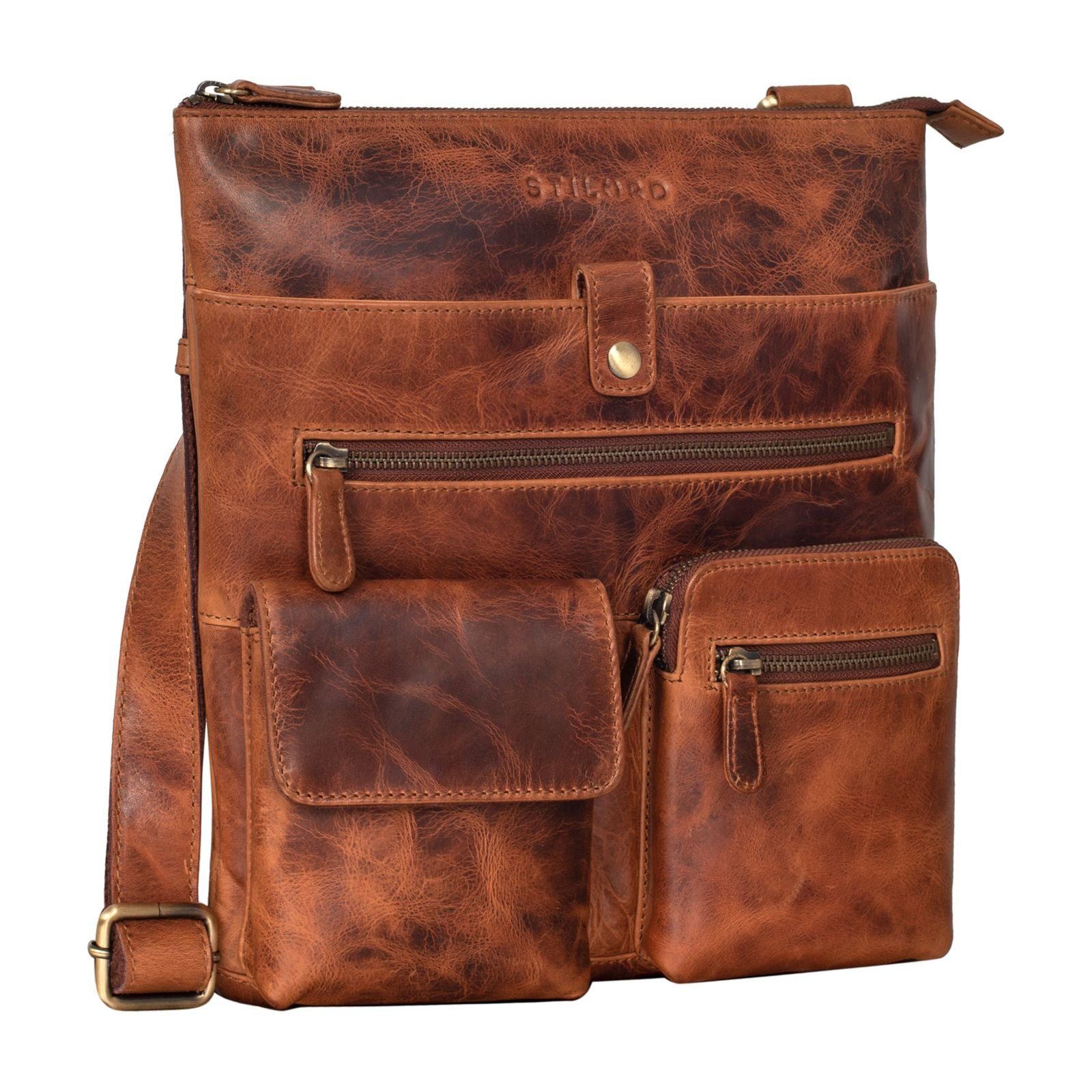Handtasche "Jess" Vintage Umhängetasche Leder