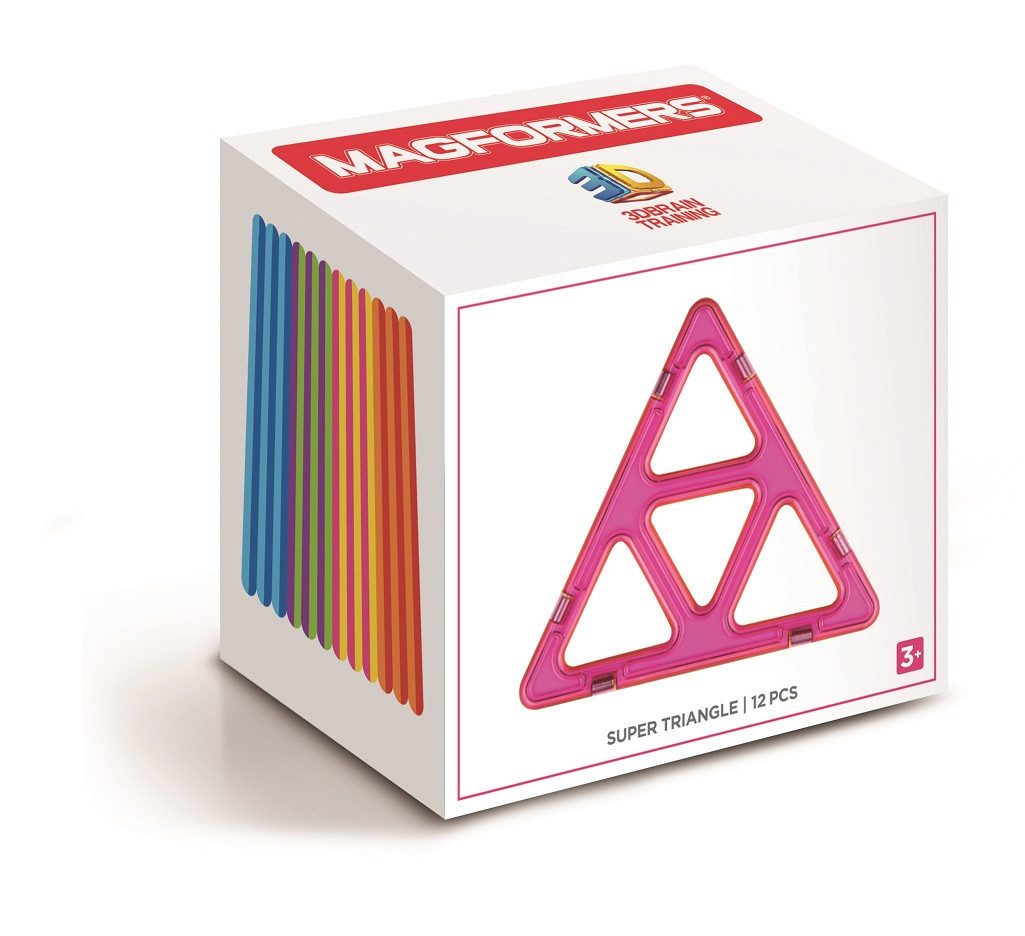 MAGFORMERS 278-07 - Magformers Super Triangle 12P Magnetspielbausteine, (12 St)
