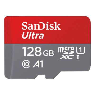Sandisk Ultra Speicherkarte (128 GB, 140 MB/s Lesegeschwindigkeit, inklusive SD-Adapter)