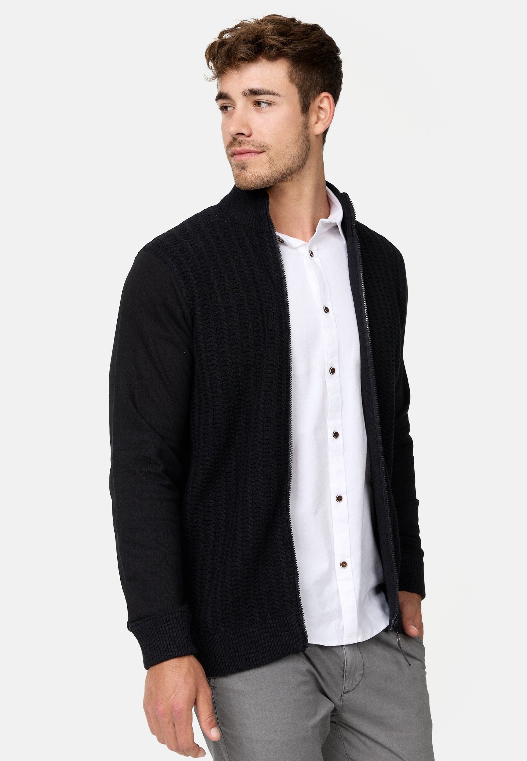 Indicode Strickjacke Herren INCason Herrenstrickjacke