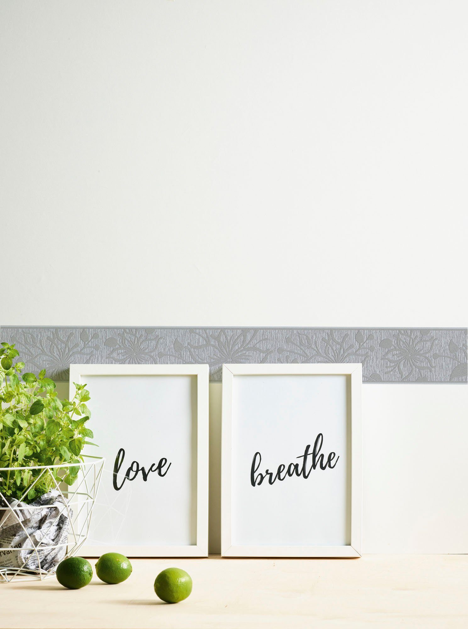 A.S. Création Bordüre Only Borders 11, strukturiert, floral, geblümt, natür günstig online kaufen