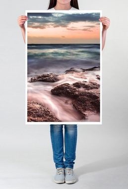 Sinus Art Poster Landschaftsfotografie 60x90cm Poster Sonnenaufgang bei Palermo Italien