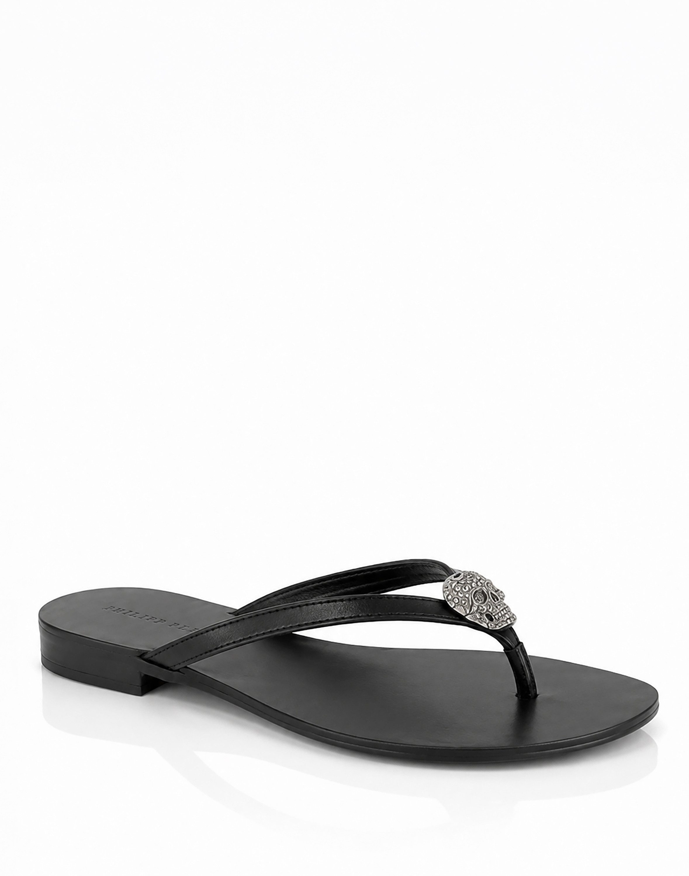 PHILIPP PLEIN Skull Mit Schmucksteinen Sandale
