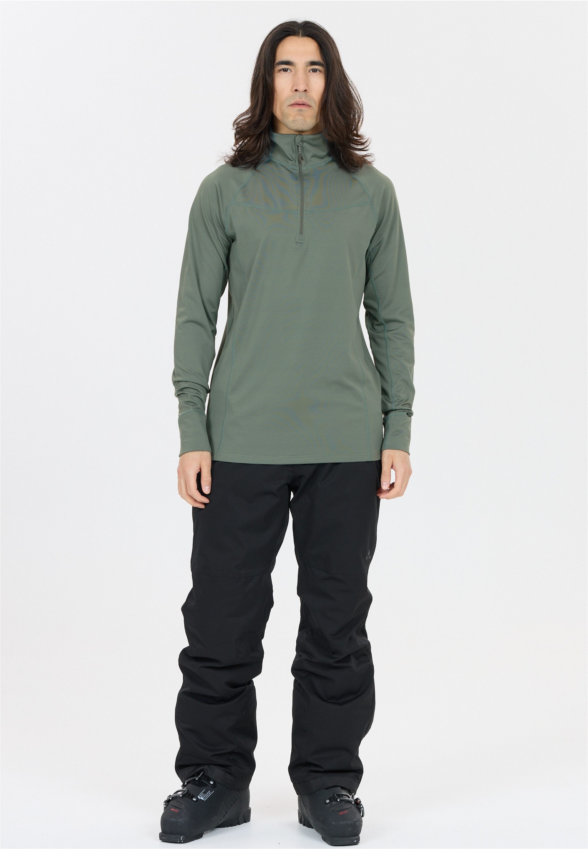 WHISTLER Langarmshirt Baggio (1-tlg) mit hochabschließendem Kragen