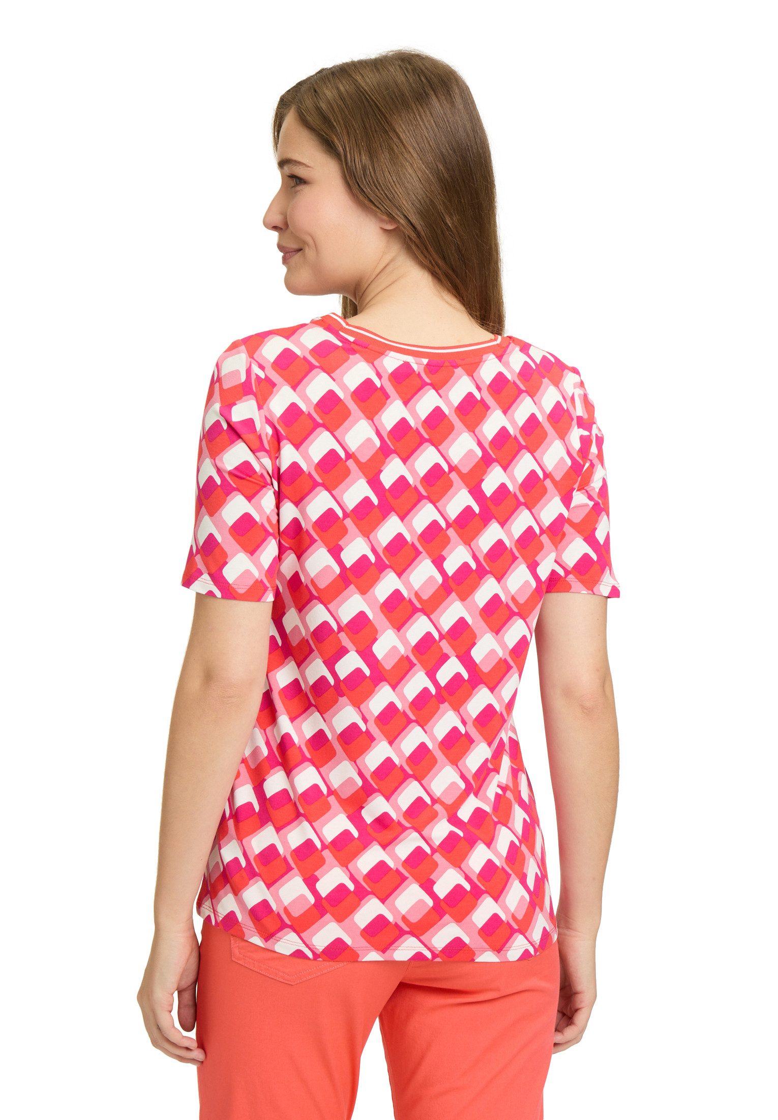 Betty Barclay Kurzarmshirt Damen mit Print (1-tlg) Rippbündchen