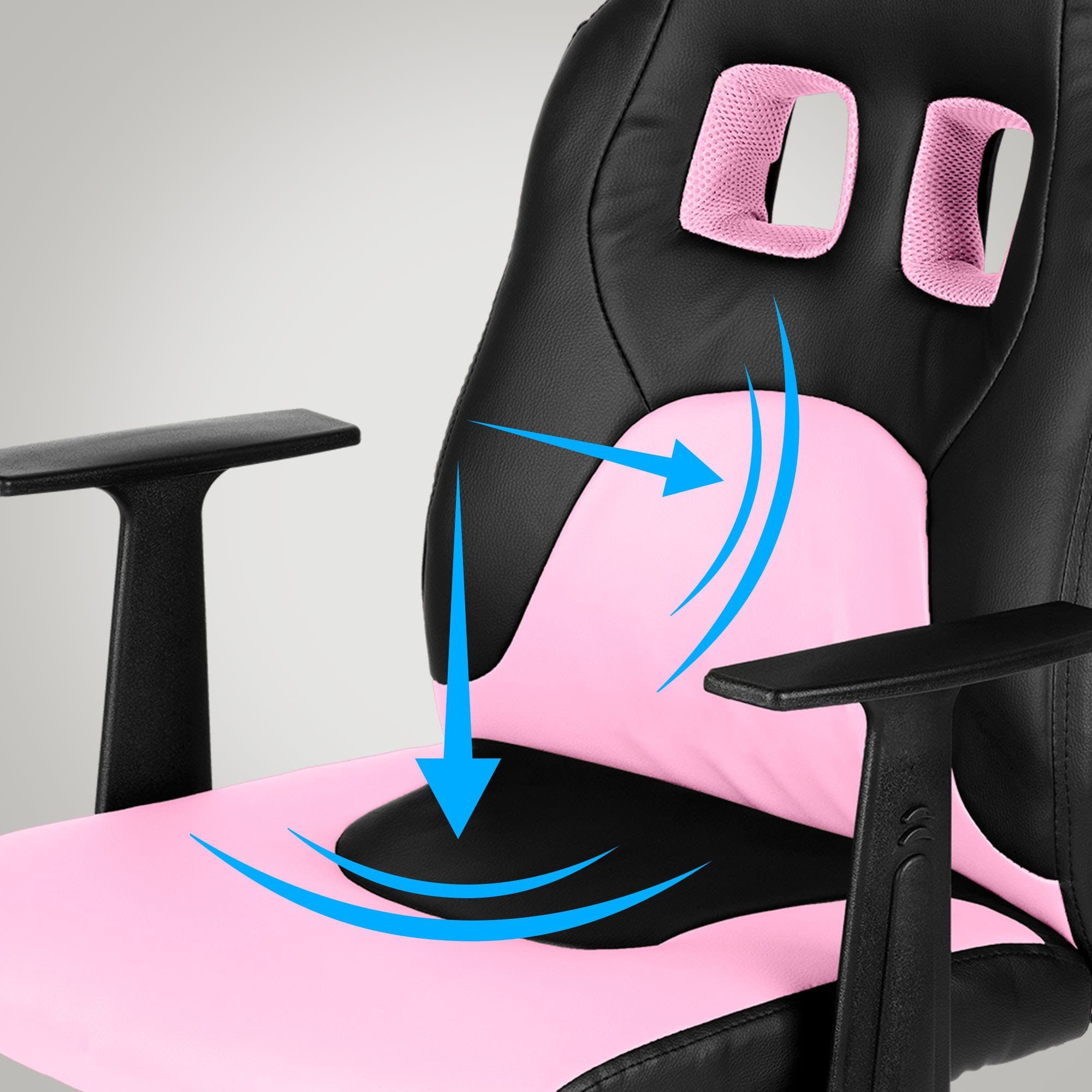 Fun, Chair Armlehnen abnehmbaren CLP Gaming schwarz/pink mit Kinder-Bürostuhl,