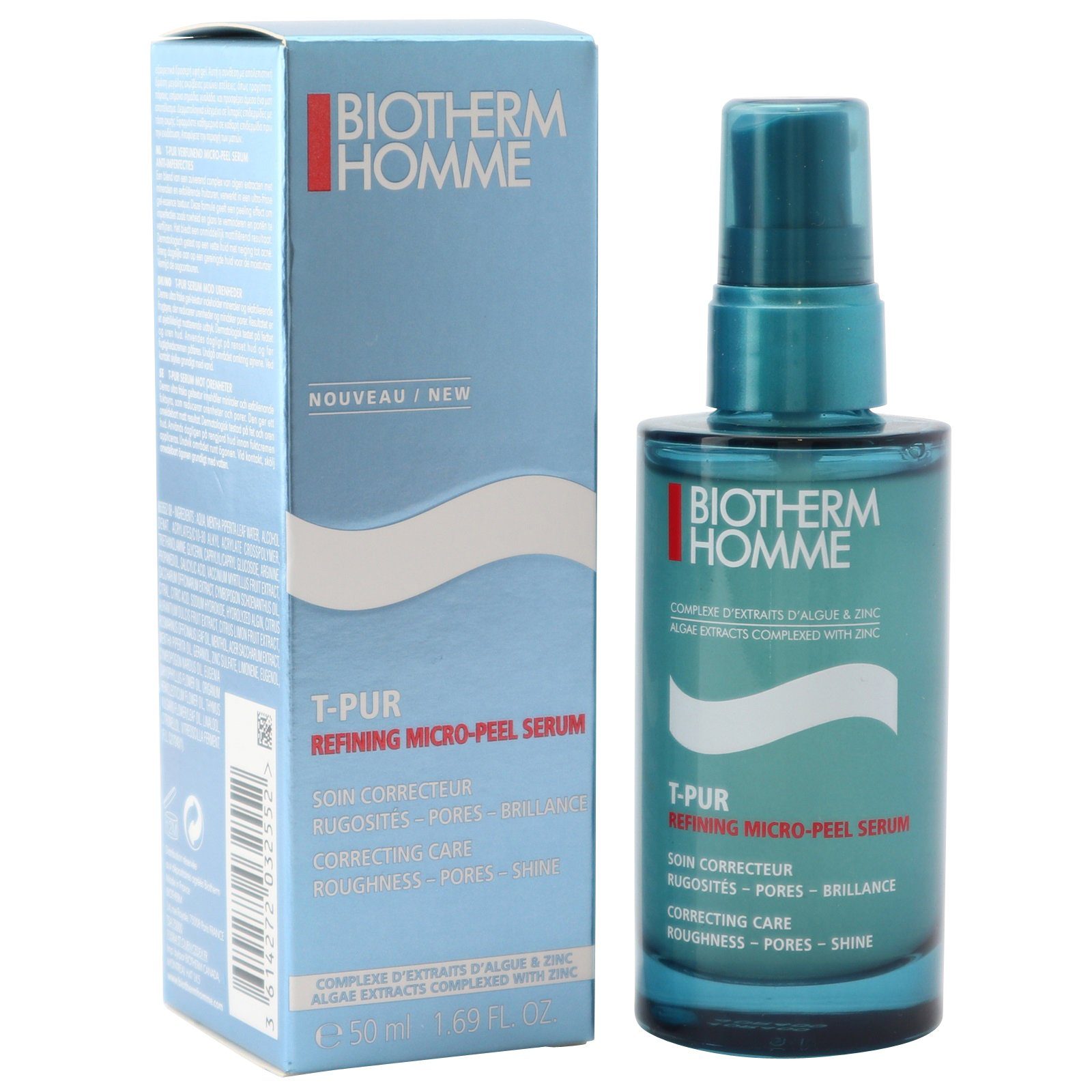 BIOTHERM Gesichtsgel Biotherm Homme T-Pur Refining Micro-Peel Serum 50 ml