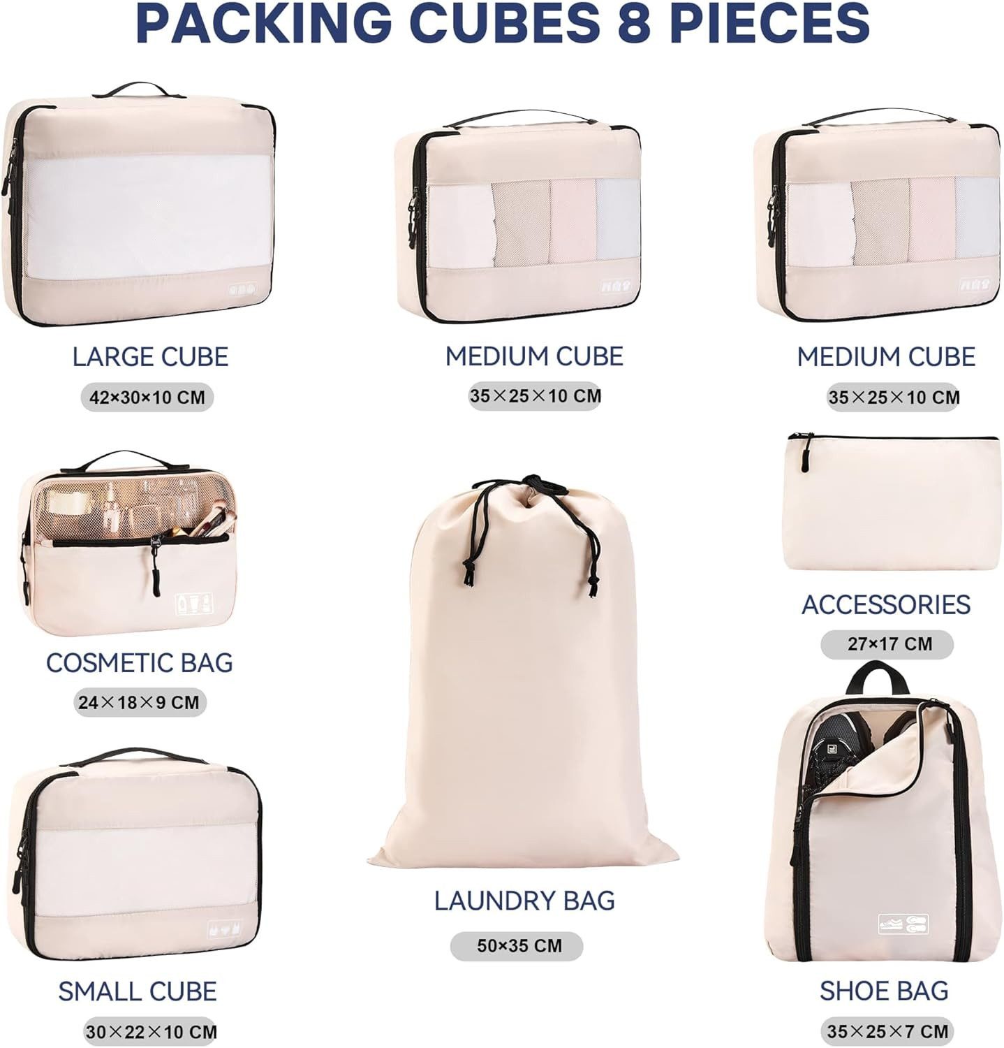 Coonoor Kofferorganizer Koffer Organizer Set 8-tlg. günstig online kaufen