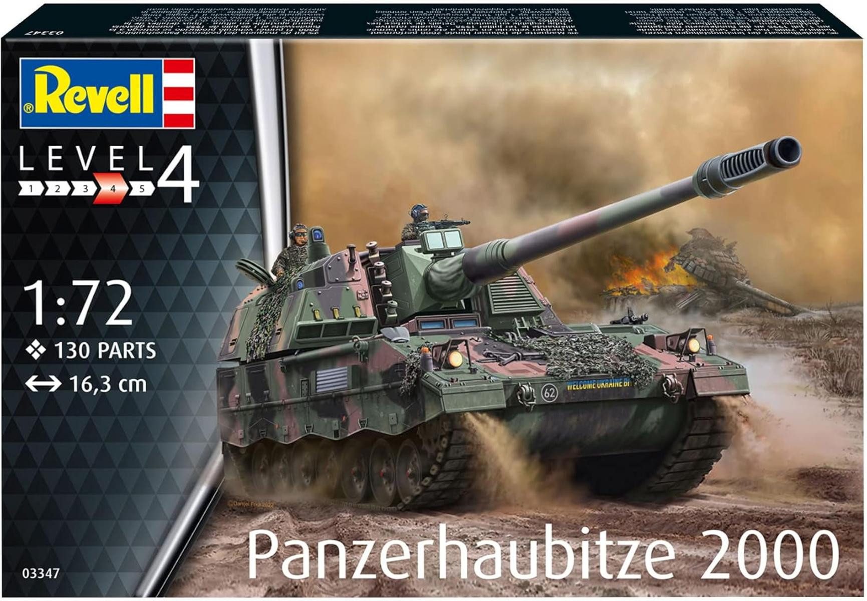 Revell® Modellbausatz Revell Modellbausatz Panzerhaubitze 2000 61 Teile 12+ Maßstab 1:76, Maßstab 1:76, (61-tlg)