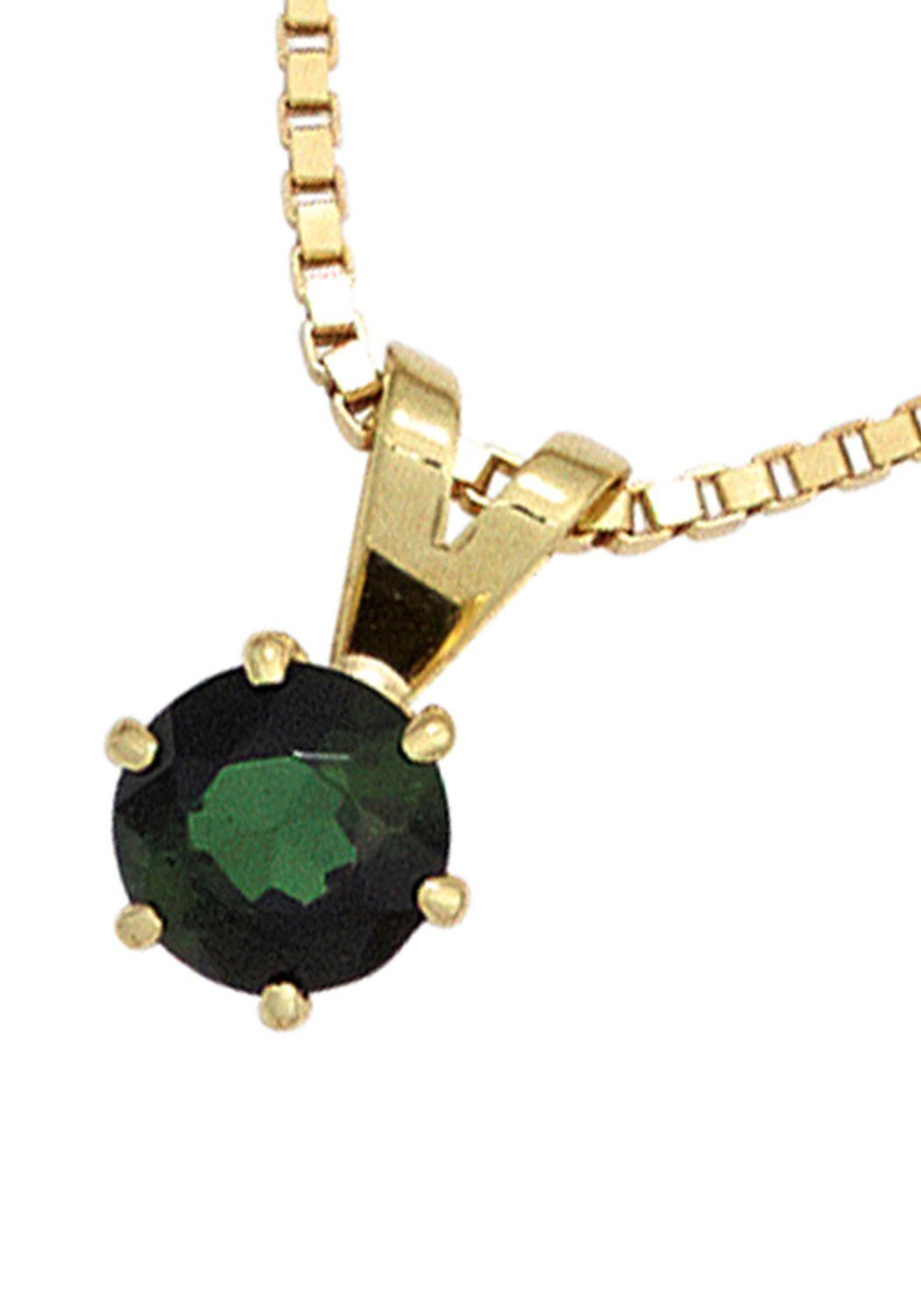 JOBO Kettenanhänger Anhänger mit Turmalin, 585 Gold günstig online kaufen