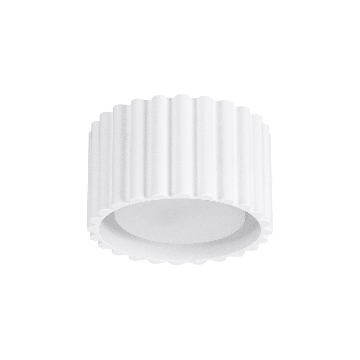 SOLLUX lighting Deckenleuchte Plafond Aura 1 Weiß Gx53, Nicht enthalten