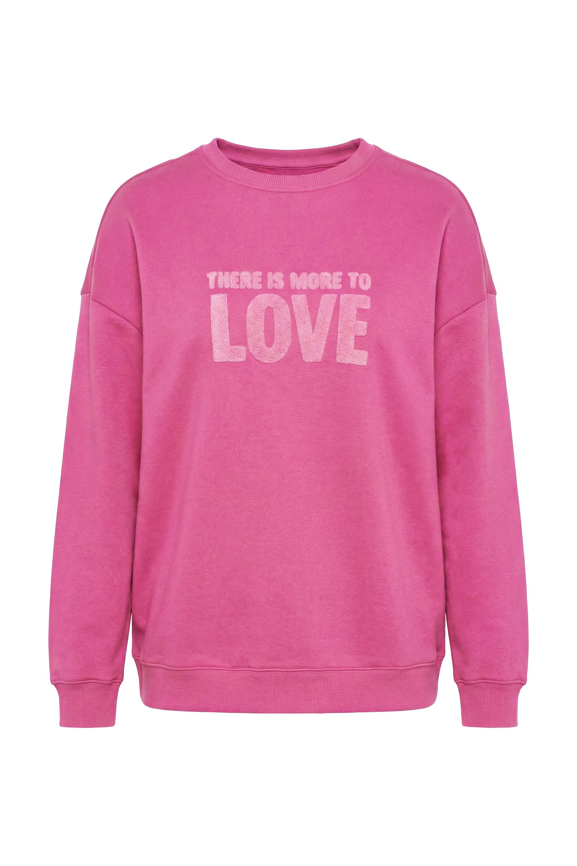 Studio Untold Sweatshirt Sweatshirt Oversize Shape Frottee Statement LOVE günstig online kaufen