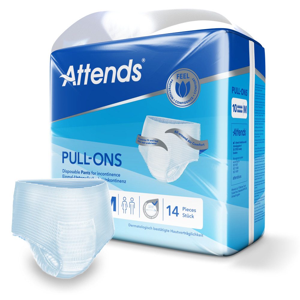 Attends GmbH Inkontinenz-Pants Attends Pull-Ons 10 M Einmalhosen (1x14 Stück)