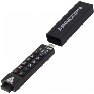 APRICORN Aegis Secure Key 3NXC - USB-Stick - schwarz USB-Flash-Laufwerk