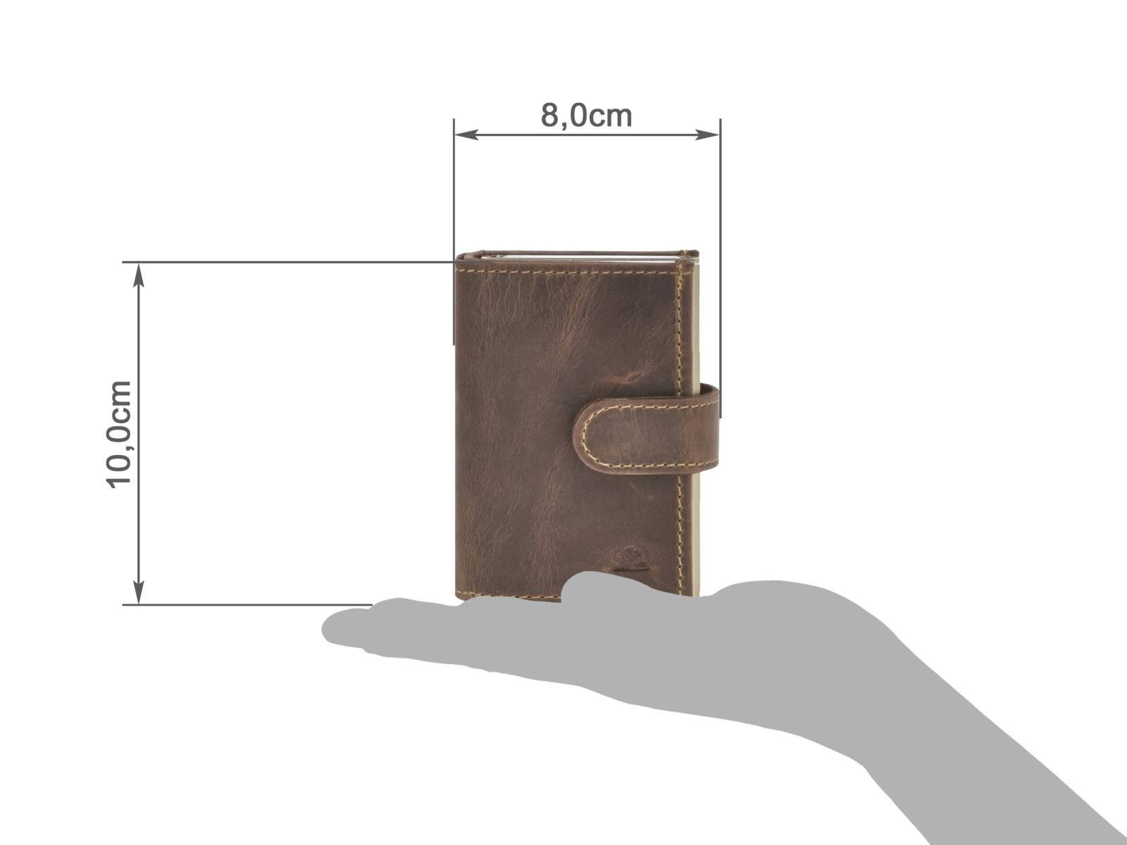 Greenburry Geldbörse "Vintage" Leder Karten Portemonnaie für 12 Karten mit günstig online kaufen