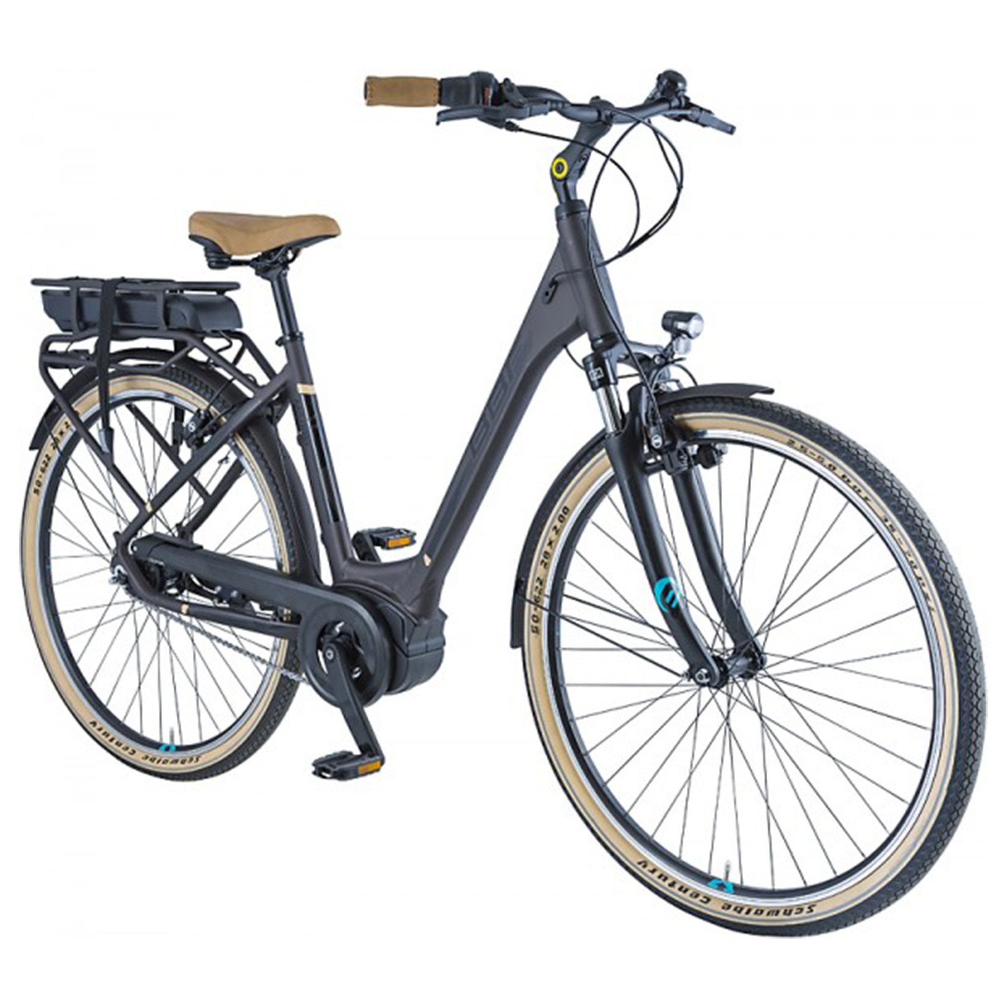 BBF Bikes E-Bike Madrid, 7 Gang, Kettenschaltung, Mittelmotor 250 W, E Bike  Damen 28 Zoll Pedelec Bosch 500 Wh Damenfahrrad Shimano 7 Gang