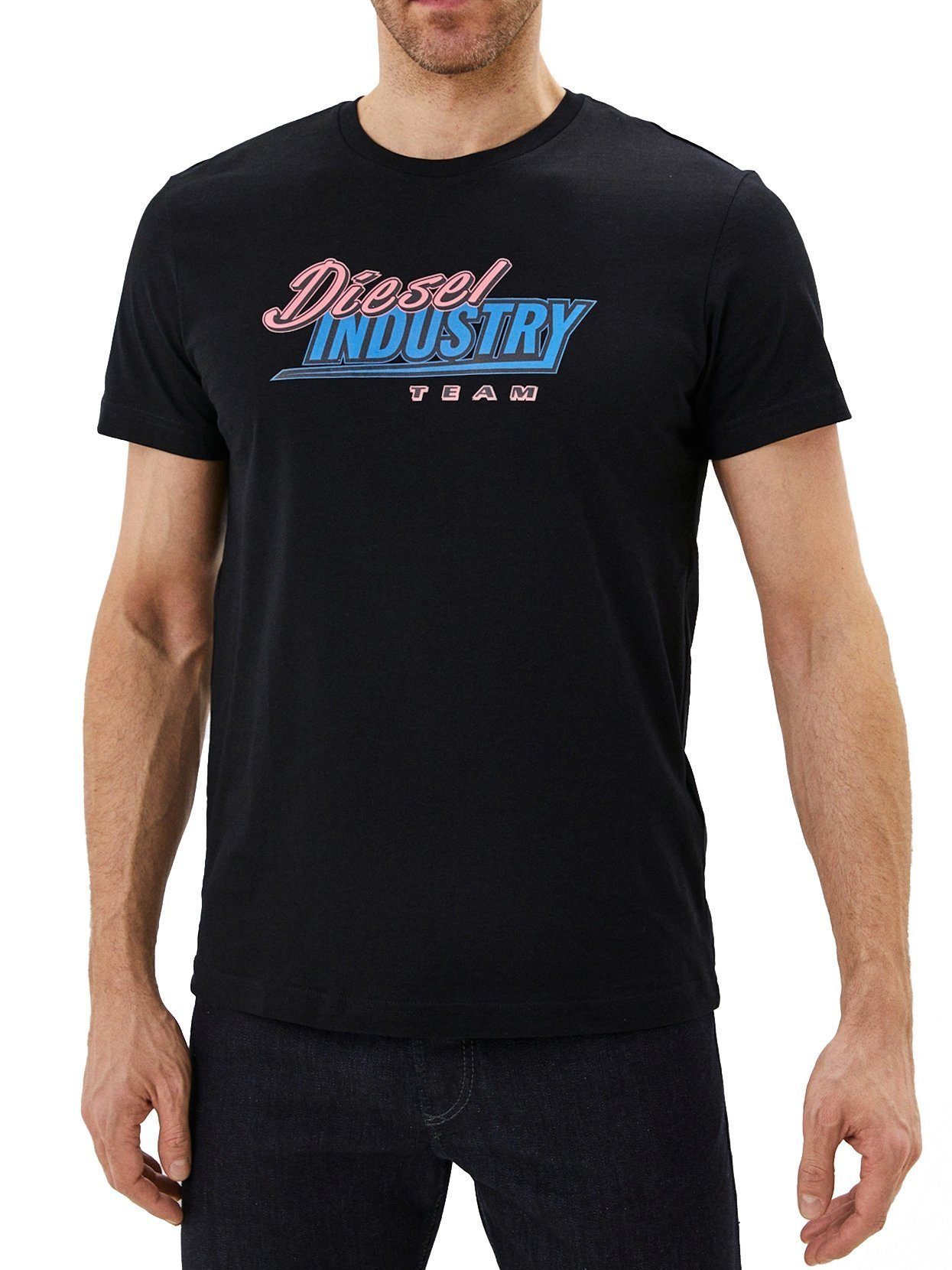 Diesel Rundhalsshirt Slim Fit Logo T-DIEGOS-K37 Shirt 
