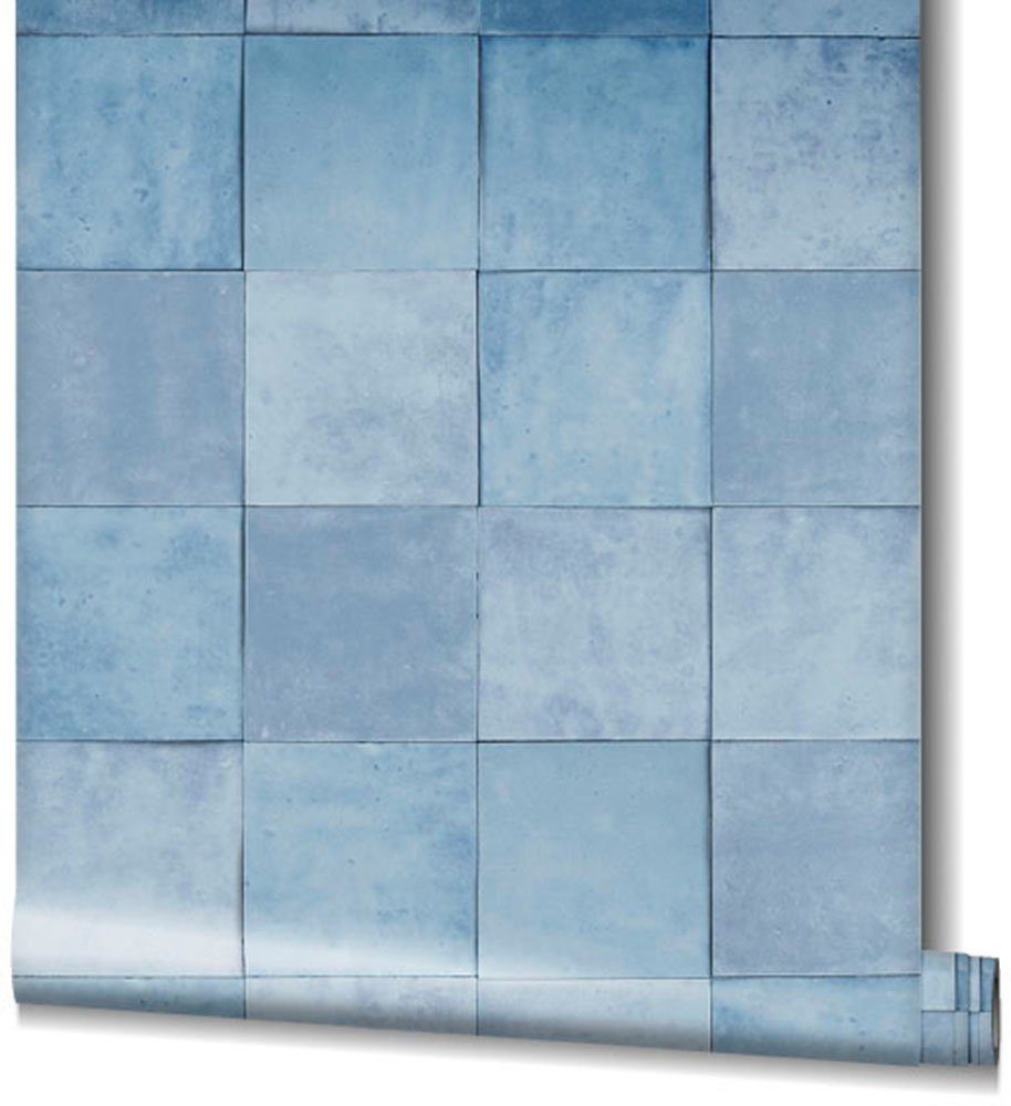 Schlafzimmer Küche Tile, Wohnzimmer Fototapete für Marburg Vliestapete blau glatt, matt, moderne