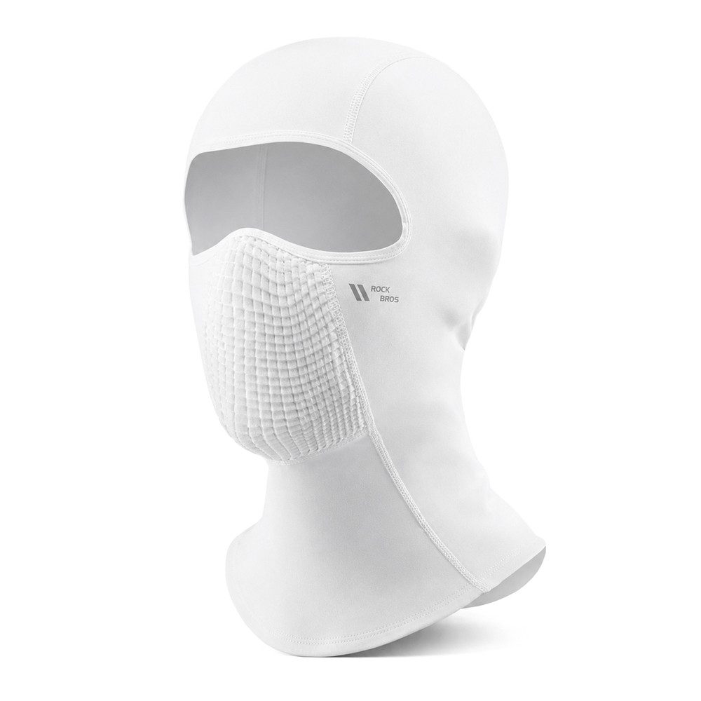 ROCKBROS Sturmhaube Gesichtsmaske Winterhaube Fahrradhaube (Spar-Set, 1-St., 61 g leicht) Fleece-Futter, 3D-Mundpanel, helmtauglich, 61 g
