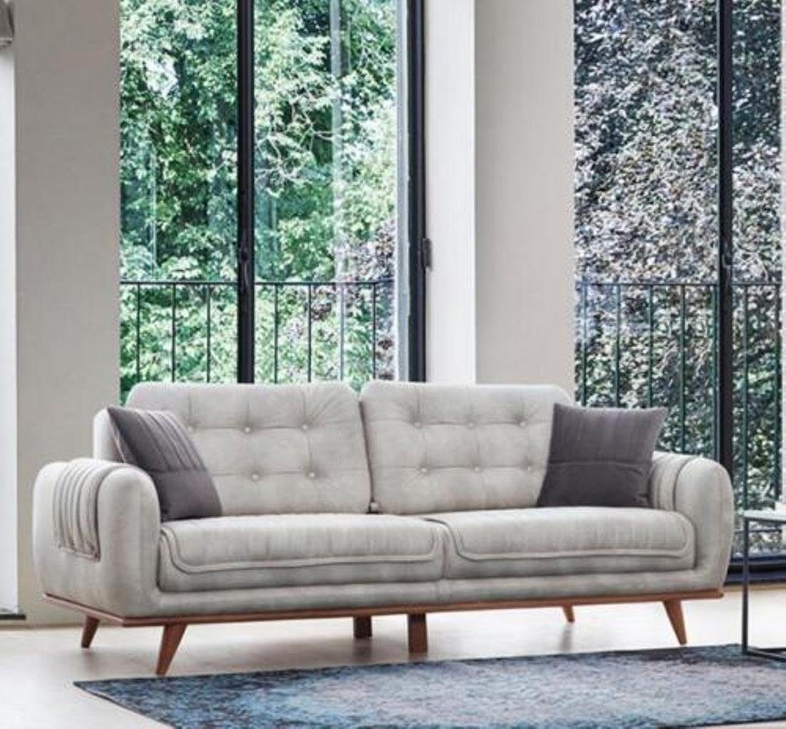 in Couch Couchen Europa Made Dreisitzer 3-Sitzer Möbel Sofas, Weiß JVmoebel Polster 1 Wohnzimmer Teile,